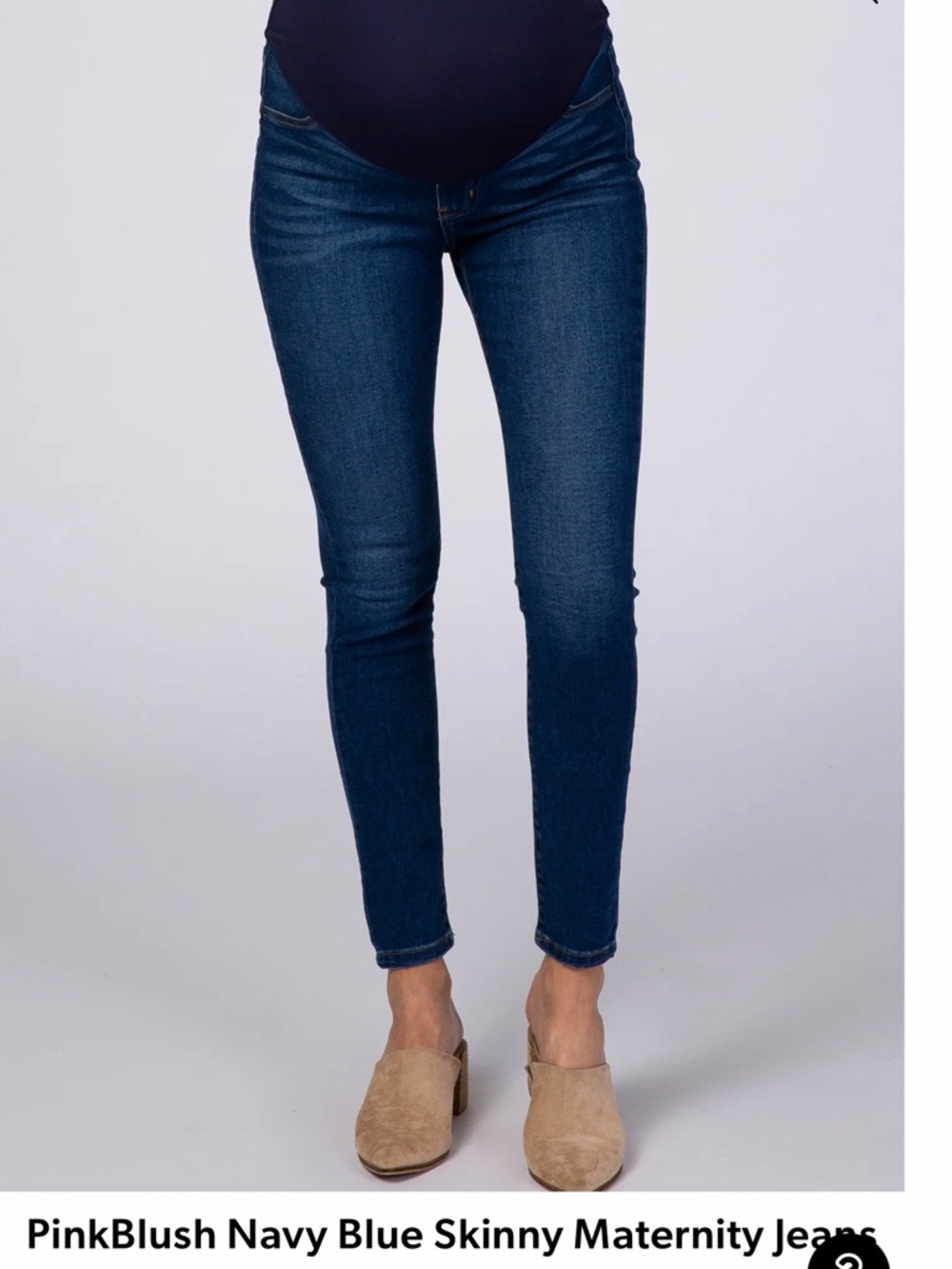 Pinkblush Navy Blue Skinny Maternity Jeans